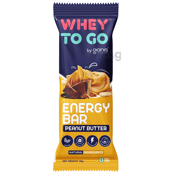 Whey To Go Energy Bar (35gm Each) Peanut Butter