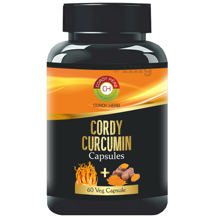 Cordy Herb Curcumin Veg Capsule Antioxidant & Anti-inflammatory for Immunity,Reduce Inflammation and Pain