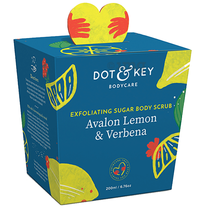 Dot & Key Exfoliating Sugar Body Scrub Avalon Lemon & Verbana
