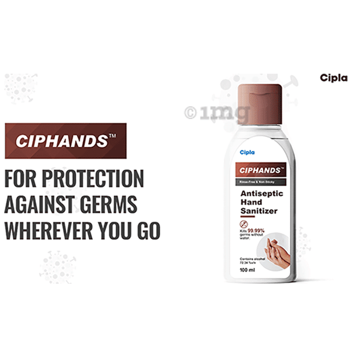 Ciphands Antiseptic Hand Sanitizer Buy bottle of 100.0 ml Sanitizer at in India 1mg