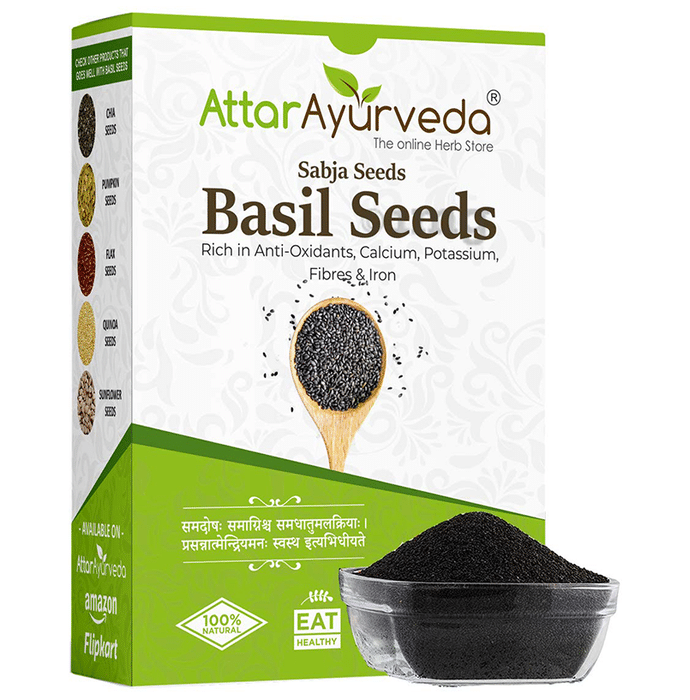 Attar Ayurveda Sabja Basil Seeds Powder