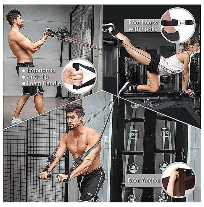 Pedal Resistance Band With Handle ULTIMAX Resistance Bands Set, 11