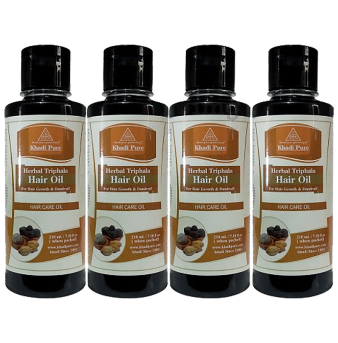 Khadi Pure Herbal Triphala Hair Oil (210ml Each)