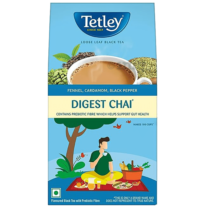 Tetley Digest Chai, Black Tea With Prebiotic Fibre, Fennel, Cardamom & Black Pepper