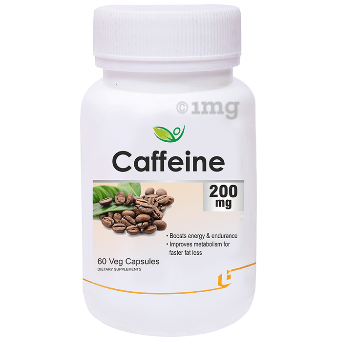 Biotrex Caffeine 200 mg Veg Capsule
