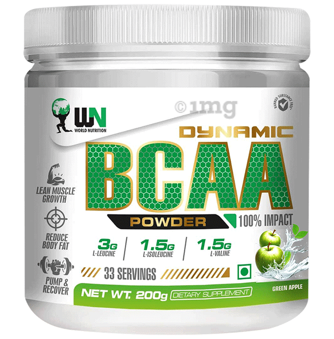 WN World Nutrition Dynamic BCAA Powder Green Apple