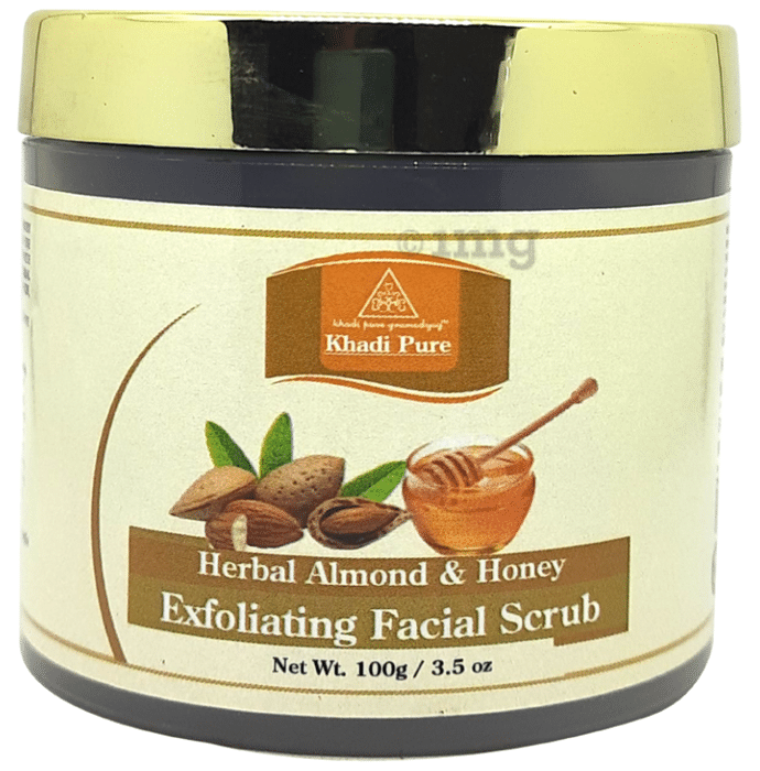Khadi Pure Herbal Almond & Honey Exfoliating Facial Scrub