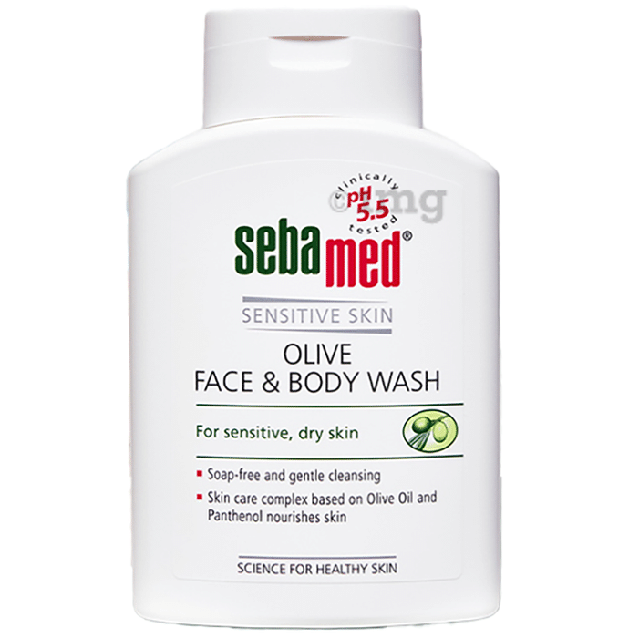 Sebamed Olive Face & Body Wash with Panthenol | For Sensitive & Dry Skin