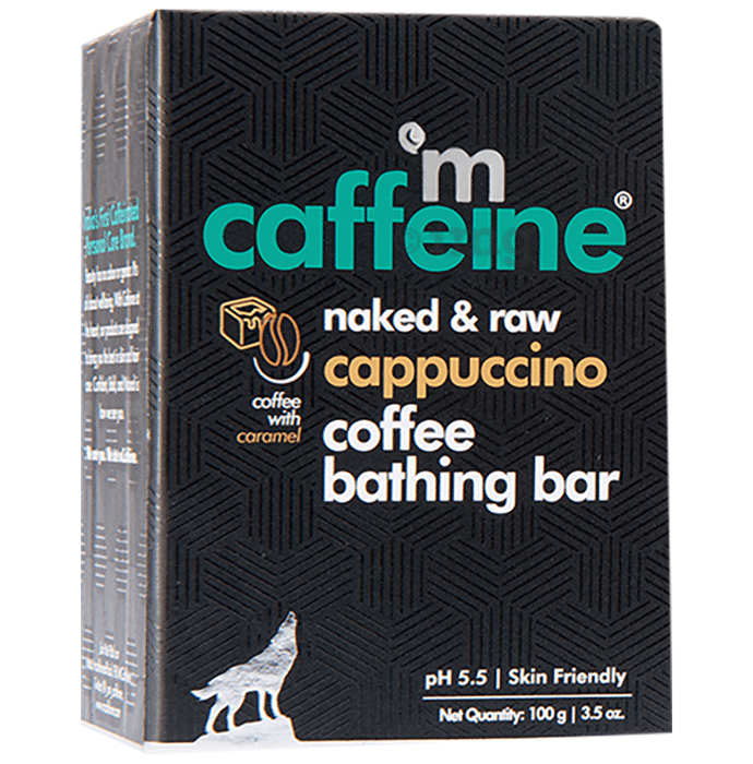 mCaffeine Naked & Raw Coffee Bathing Bar(100g Each) Cappuccino