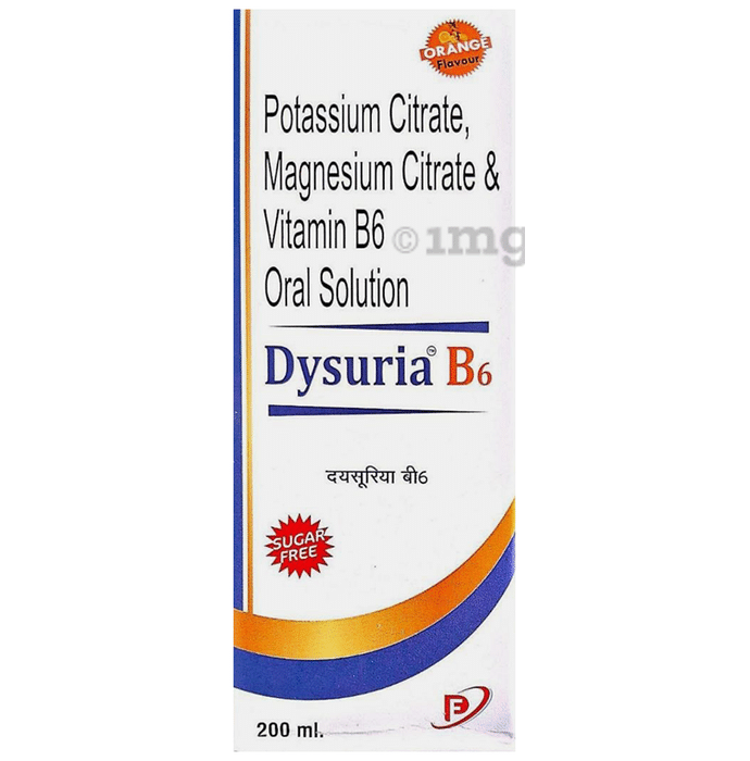 Dysuria B6 Oral Solution Orange Sugar Free