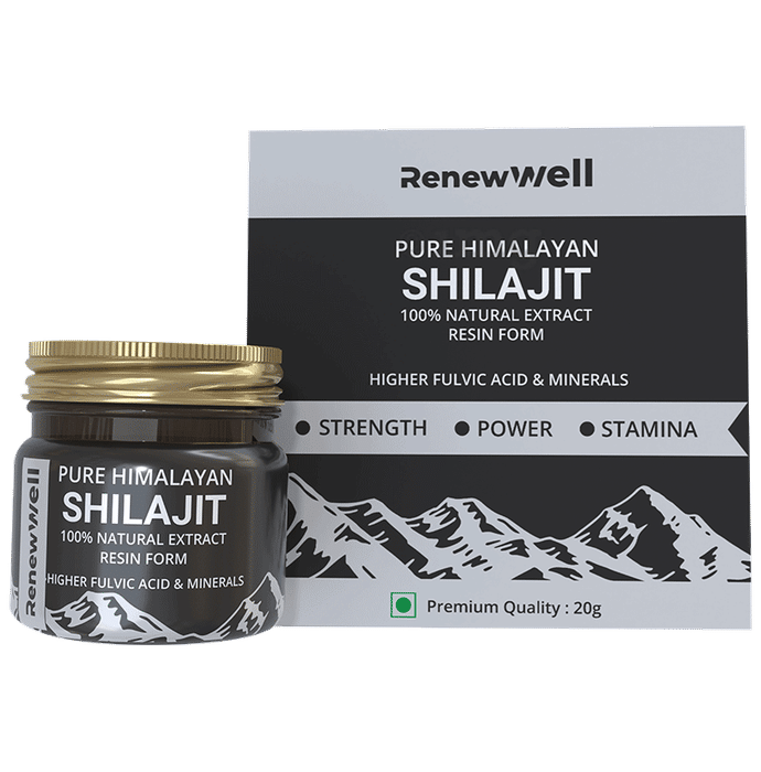 Renewwell Pure Himalayan Shilajeet Resin Form (20gm Each)