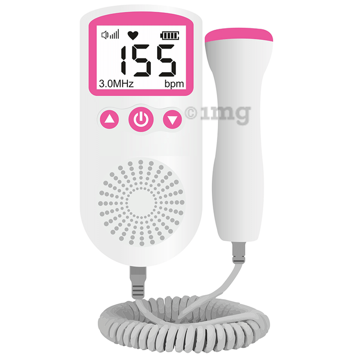 AccuSure Fetal Doppler Pink and White