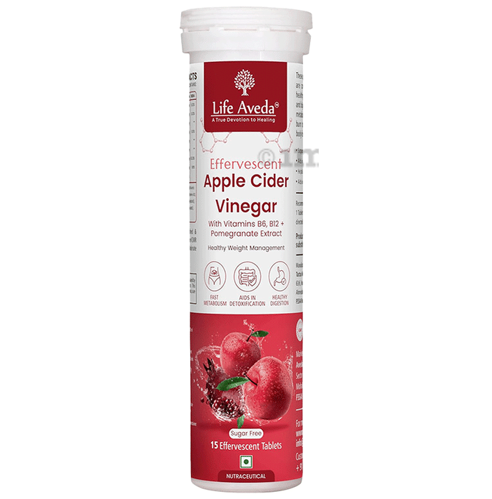 Life Aveda Apple Cider Vinegar Effervescent Tablet Sugar Free