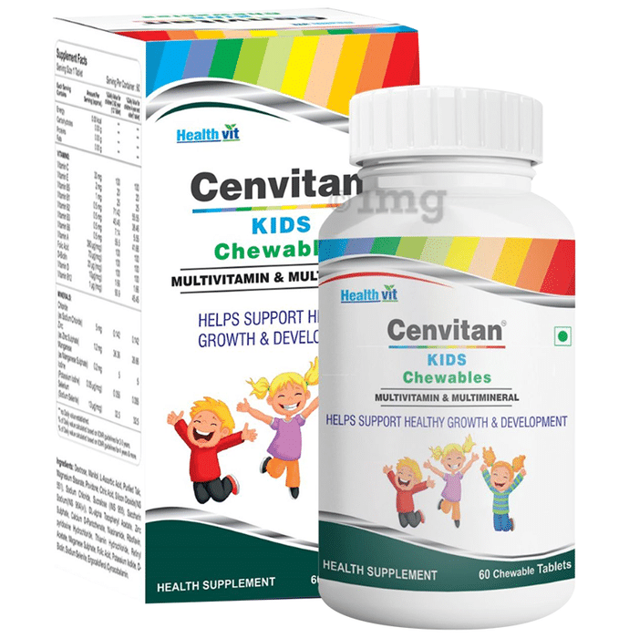 HealthVit Cenvitan Kids Multivitamin & Multimineral Chewable Tablet