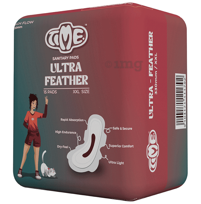 Time Ultra Feather Sanitary Pads XXL