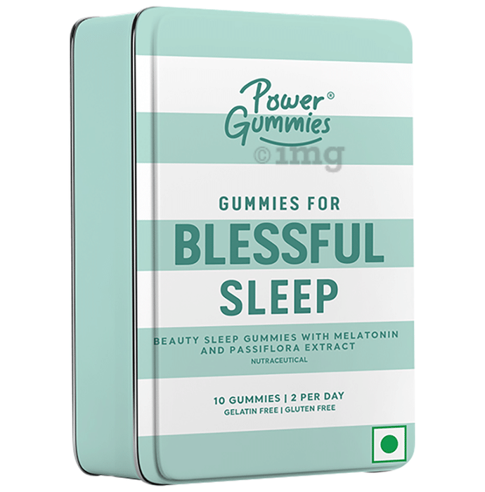 Power Gummies for Blessful Sleep | With Melatonin, Vitamin B6 & Passiflora Extract Gluten Free