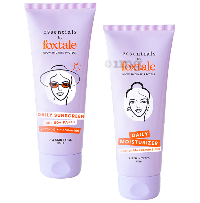 Foxtale Daily Moistuirizer (50ml) + Daily Sunscreen SPF50 (50ml)