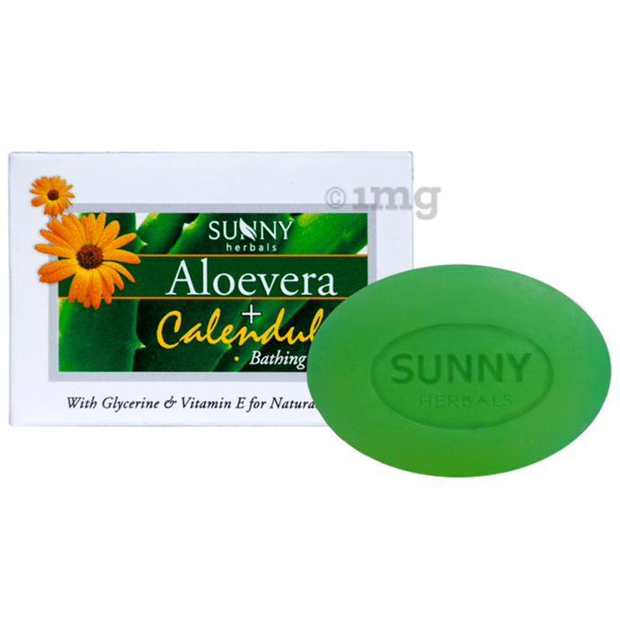 Sunny Herbals Aloevera+Calendula Bathing Bar