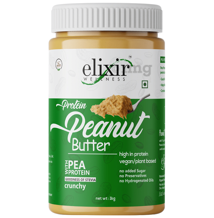 Elixir Wellness Vegan Protein Peanut Butter Crunchy