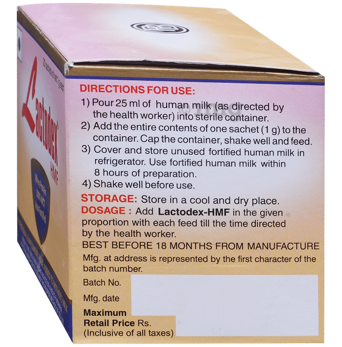 Lactodex Hmf Powder Buy sachet of 1.0 gm Powder at best price in