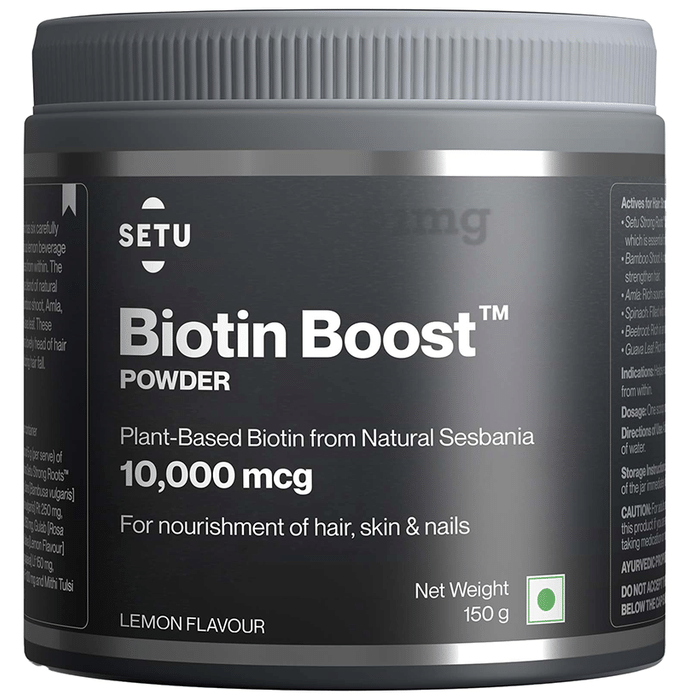 Setu Biotin Boost Powder for Hair, Skin & Nails Lemon