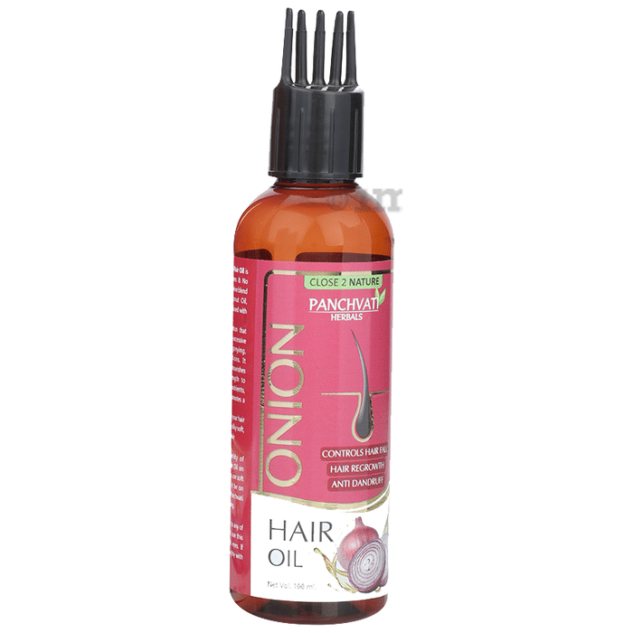 Panchvati Herbals Onion Hair Oil with Comb Applicator