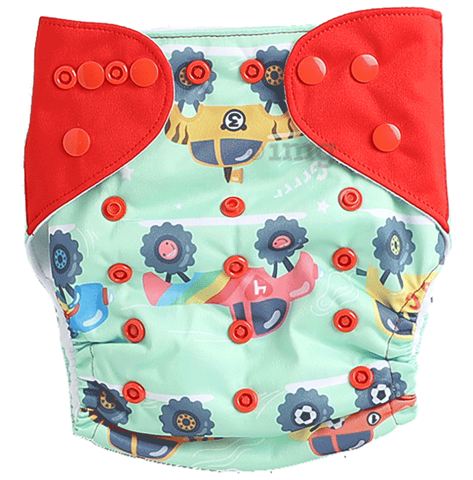 Polka Tots Soft Cloth Diaper for 2 to 24 Months Baby Car Design