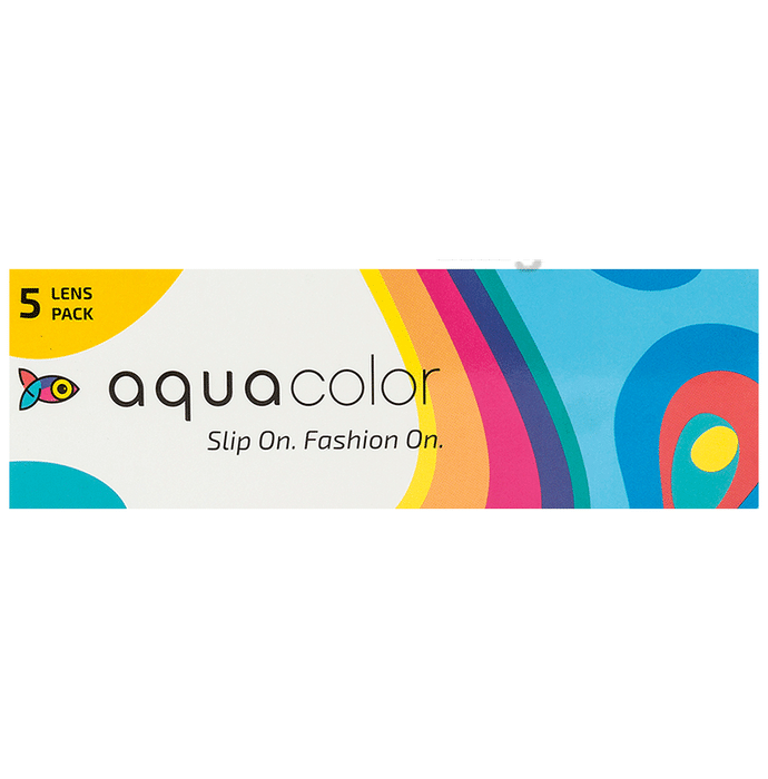 Aquacolor Daily Disposable Colored Contact Lens with UV Protection Optical Power -4 Envy Green