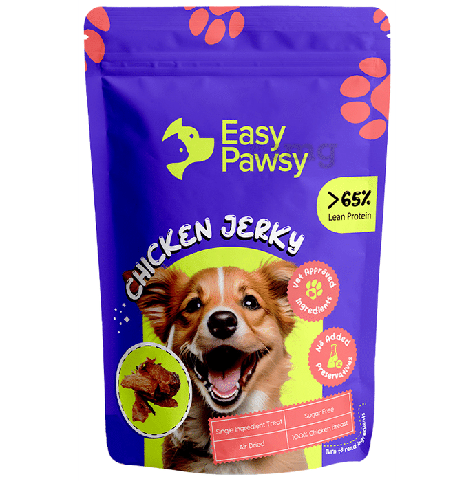 Easy Pawsy Chicken Jerky Real Treat for Dogs Sugar Free
