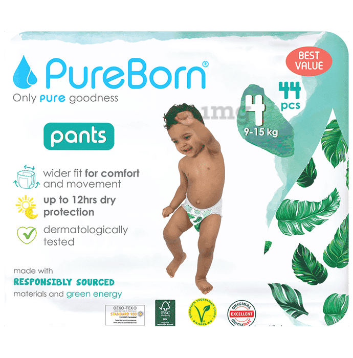 Pureborn Baby Diaper Leaves M4