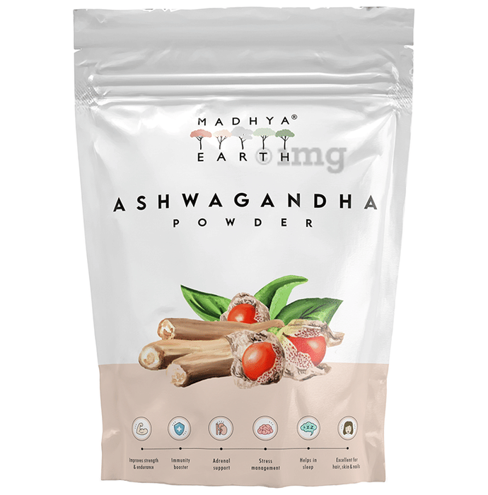 Madhya Earth Ashwagandha Powder Buy packet of 200.0 gm Powder at best price in India 1mg