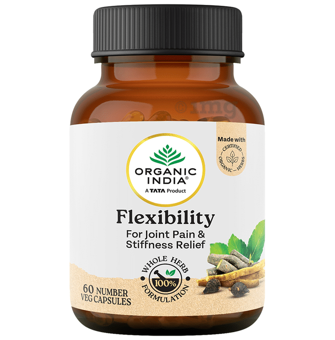 Organic India Flexibility Veg Capsule | Relieves Joint Pain