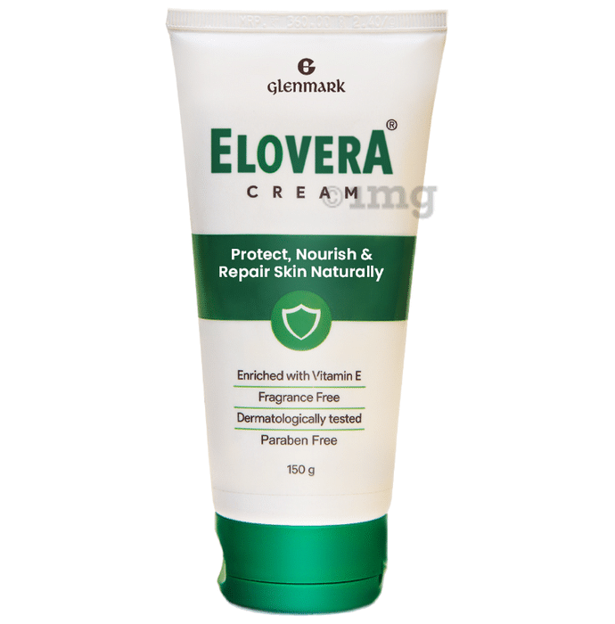 Elovera Daily Moisturising Cream for Dry Skin with Aloe Vera & Vitamin E | Protects, Nourishes and Repairs the Skin