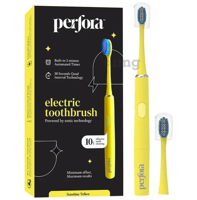 Perfora Sunshine Yellow Electric Toothbrush