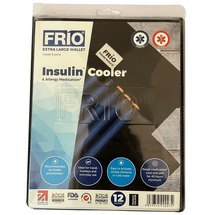 Frio Insulin Cooler & Allergy Medication Extra Large Wallet Black