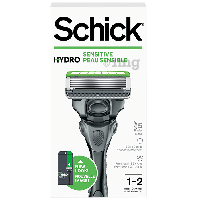 Schick Hydro Sensitive 1 Razor + 2 Cartridges
