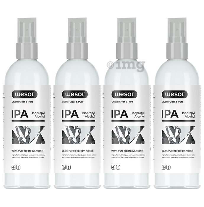 Wesol Crystal Clear & Pure IPA Iso Propyl Alcohol (100ml Each)