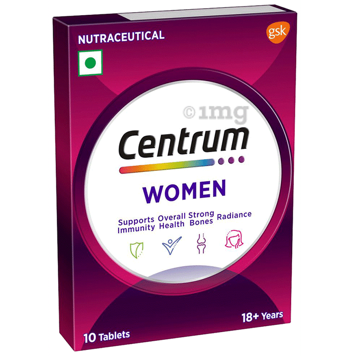 Centrum Women Vegetarian Tablets for Muscles, Heart, & Immunity | World's No.1 Multivitamin & Multimineral