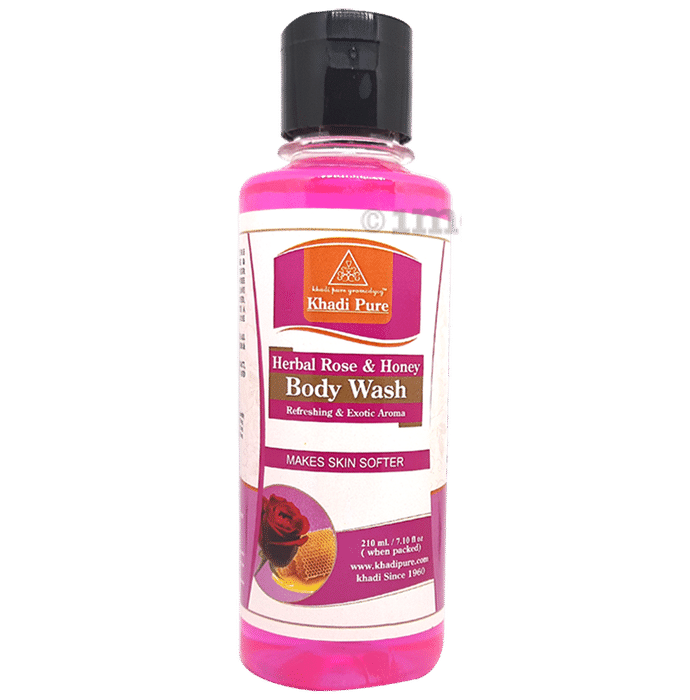 Khadi Pure Herbal Rose & Honey Body Wash