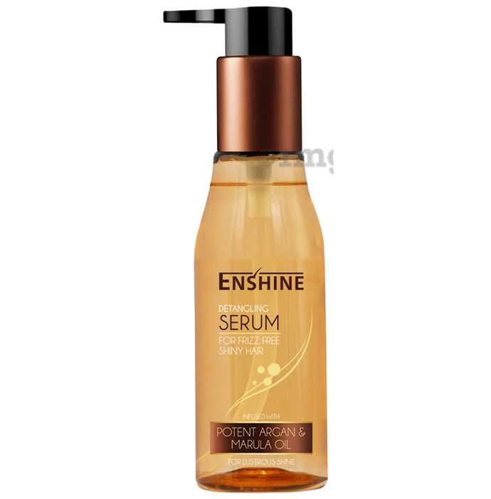 Enshine Detangling Serum Infused with Argan & Marula Oil for Frizz Free Shiny Hair