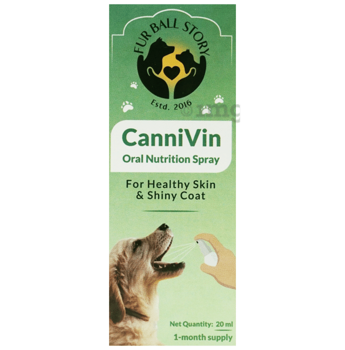 Fur Ball Story Cannivin Oral Nutrition Spray for Healthy Skin & Shiny Coat