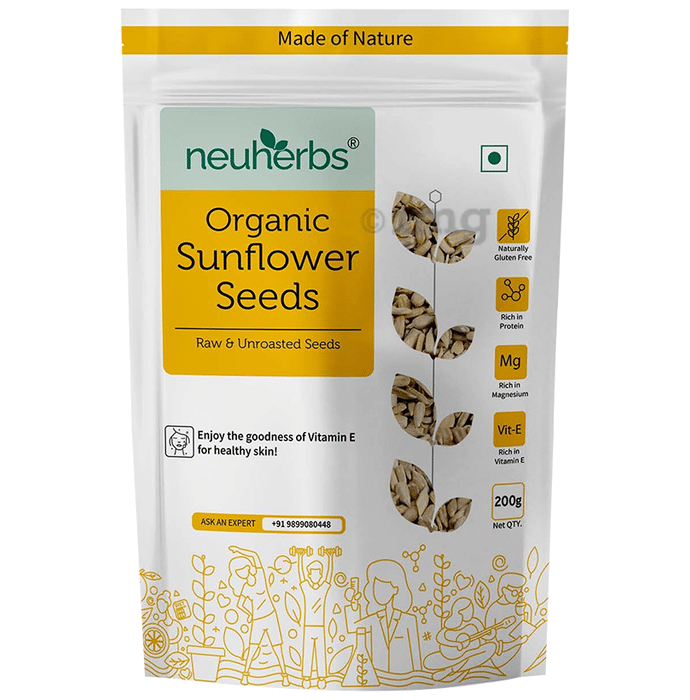 Neuherbs Sunflower Raw Unroasted  Deshelled Seeds