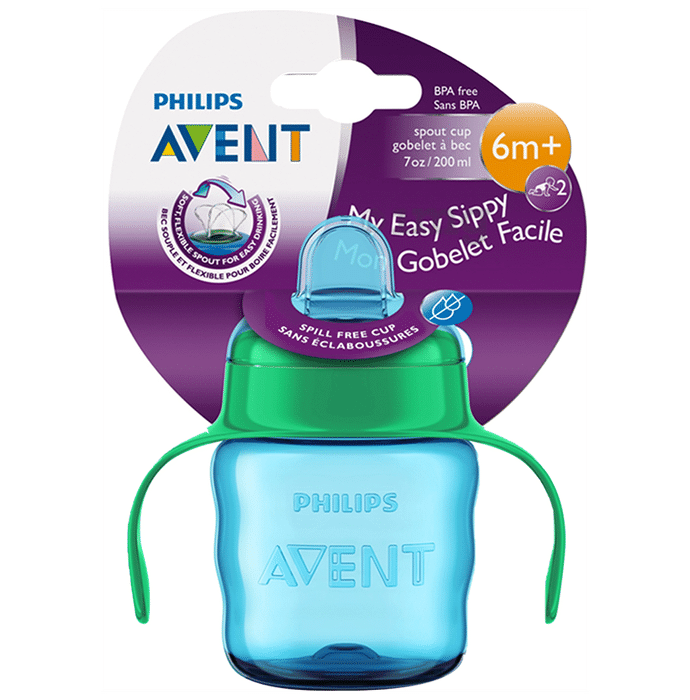 Philips Avent Classic Soft Spout Cup for 6m+ Blue and Green