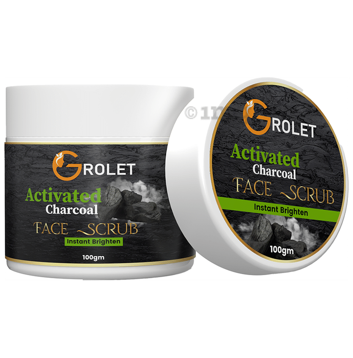 Grolet Activated Charcoal Face Scrub