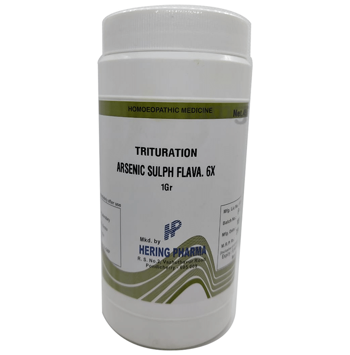 Hering Pharma Arsenic Sulph Flava Trituration Tablet 6X