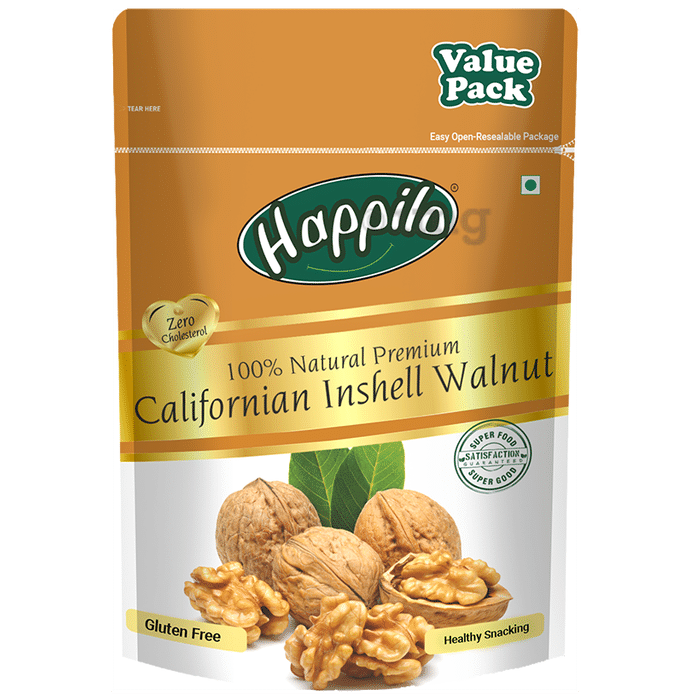 Happilo 100% Natural Premium Californian Inshell Walnut Gluten Free