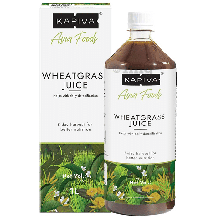 Kapiva Wheatgrass Juice | Detoxify the Liver, Cleanse the Digestive System and Purify Blood