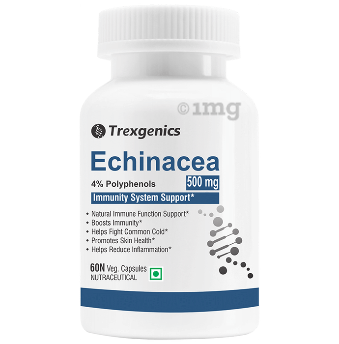 Trexgenics Echinacea 4% Polyphenols 500mg Veg Capsule