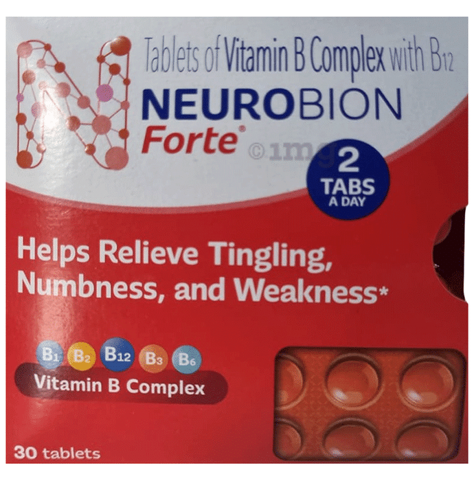 Neurobion Forte Tablet with Vitamin B12 | Helps Manage Numbness and Tingling Sensation Tablet
