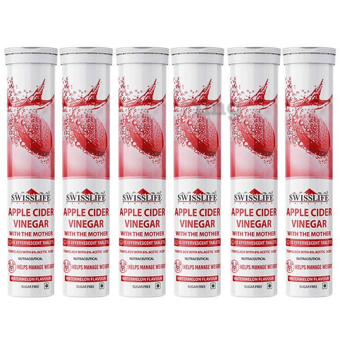 SWISSLIFE FOREVER Apple Cider Vinegar with The Mother (Each 15) Watermelon Sugar Free